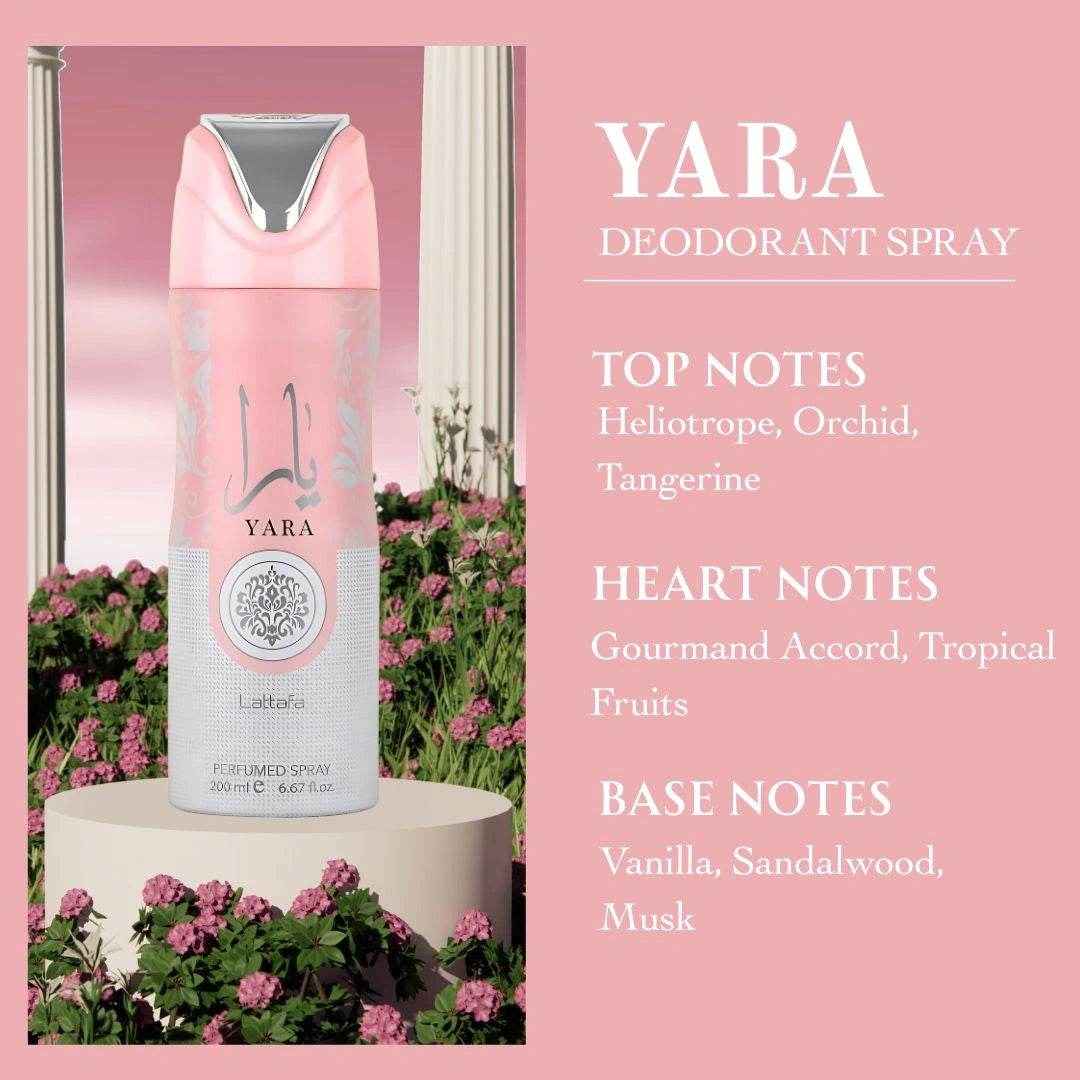 Yara Deodorant Spray - Lattafa - Arabuli Perfumes